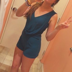 Forever 21 Turquoise Romper NWOT